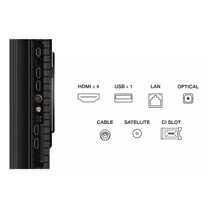 Televiisor TCL P8K 75 tolli 4K QLED HDR-ekraan 3840 x 2160