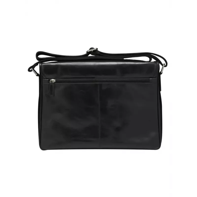 dbramante1928 Marselisborg 35.6 cm (14 tolli) messenger-kott Must