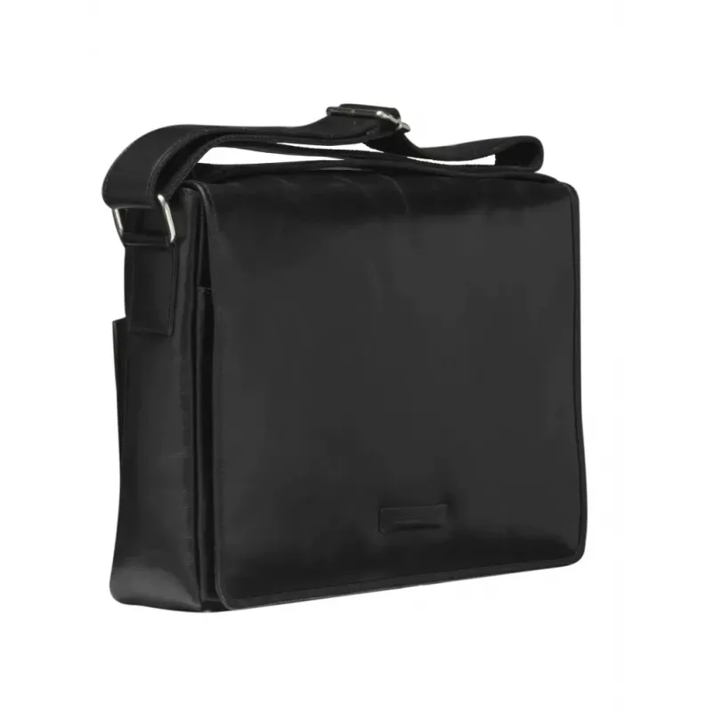dbramante1928 Marselisborg 35.6 cm (14 tolli) messenger-kott Must
