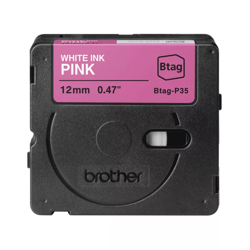 Silditeip Brother BTAG-P35 valge roosal taustal 1.2 cm 4 m