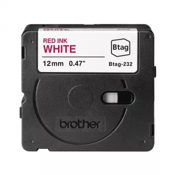 Silditeip Brother BTAG-232 Punane valgel 1,2 cm 4 m