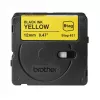 Sildivalmistuslint Brother BTAG-631 Must kollasel 1,2 cm 4 m