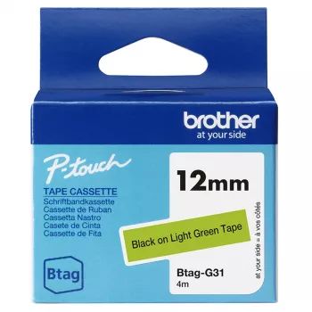 Brother BTAG-G31 silditeip Must rohelisel 1,2 cm 4 m