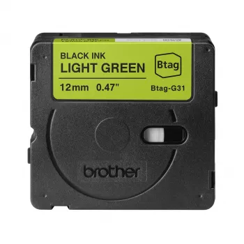 Brother BTAG-G31 silditeip Must rohelisel 1,2 cm 4 m
