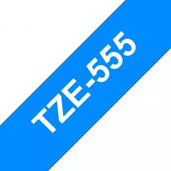 Laminaatlint Brother TZe555 24mm valge sinisel