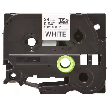 Lamineeritud lint Brother TZEFX251 Must valgel 2,4 cm