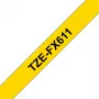 Brother TZE-FX611 sildilint Must kollasel