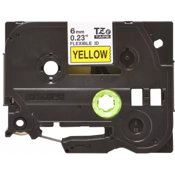 Brother TZE-FX611 sildilint Must kollasel
