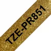 Brother TZE-PR851 sildilint must kuldsel taustal