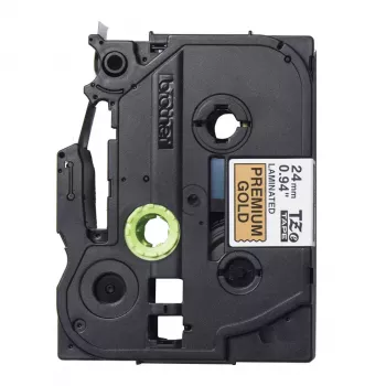 Brother TZE-PR851 sildilint must kuldsel taustal