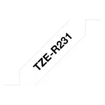 Brother TZE-R231 märgistuslint Must valgel