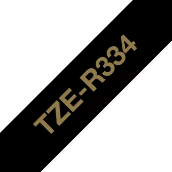 Brother TZE-R334 siltimislint Kuldne mustal