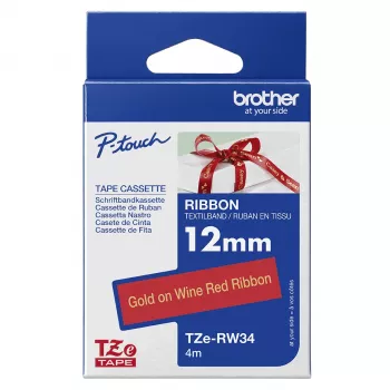 Brother TZE-RW34 sildivalmistamise lint Kuldne punasel