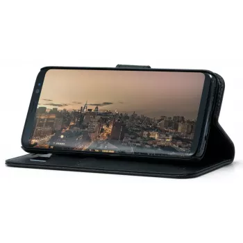 Wallet case Screenor SMART Samsung Galaxy S25 Edge 17 cm Must