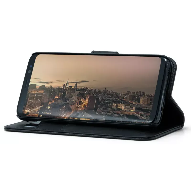 Wallet case Screenor SMART Samsung Galaxy S25 Edge 17 cm Must