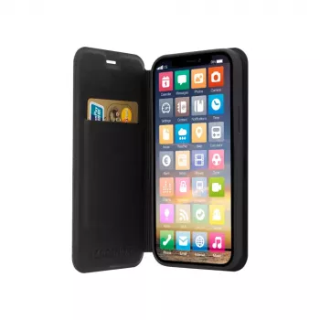 Raamatuümbrise Screenor 30149SC iPhone 16 jaoks Must 15,5 cm