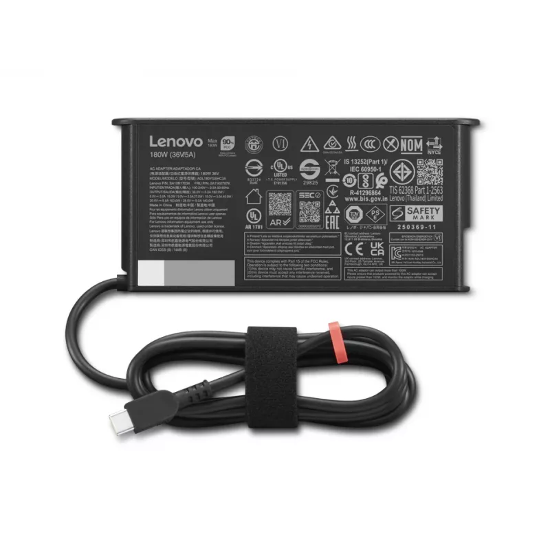 Lenovo 4X21U28835 toiteadapter Siseruumides 180 W Must