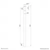 Neomounts ACL25-500BL pikenduspost projektori laekinnitusele - kõrgus 89 cm