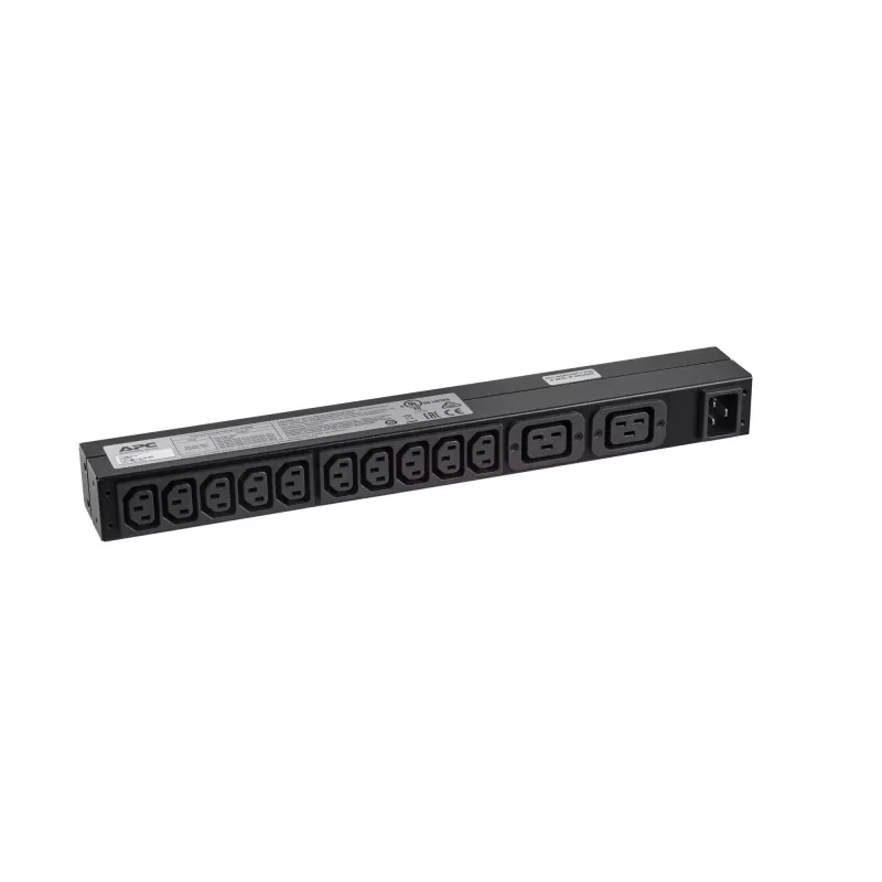 APC RACK PDU BASIC 1 U 16A 230V toitejaotusseade (PDU) 12 vahelduvvoolu pistikupesa 0U/1U Must