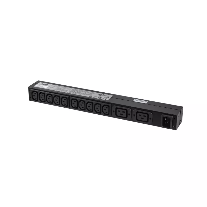 APC RACK PDU BASIC 1 U 16A 230V toitejaotusseade (PDU) 12 vahelduvvoolu pistikupesa 0U/1U Must