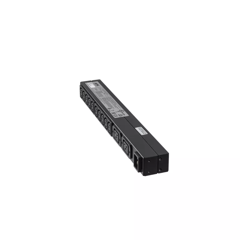 APC RACK PDU BASIC 1 U 16A 230V toitejaotusseade (PDU) 12 vahelduvvoolu pistikupesa 0U/1U Must