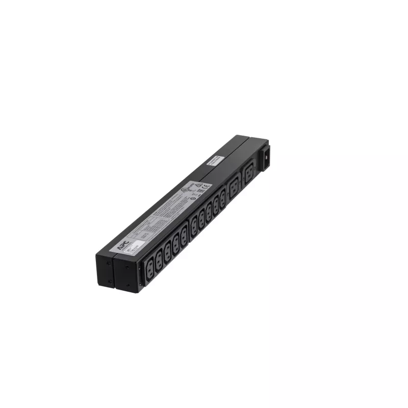 APC RACK PDU BASIC 1 U 16A 230V toitejaotusseade (PDU) 12 vahelduvvoolu pistikupesa 0U/1U Must