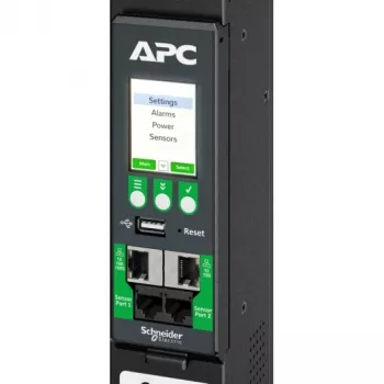 APC NetShelter Rack PDU Advanced, mõõdetav, 3-faasiline, 11kW 400V 16A või 11.5kW 415V 20A, 42 pistikupesa, IEC309