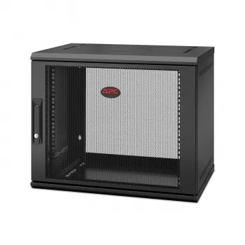 APC NetShelter WX AR109SH4 - 9U, 19-tolline paikamiskapp, seinale paigaldatav, eelmonteeritud, 400 mm sügav