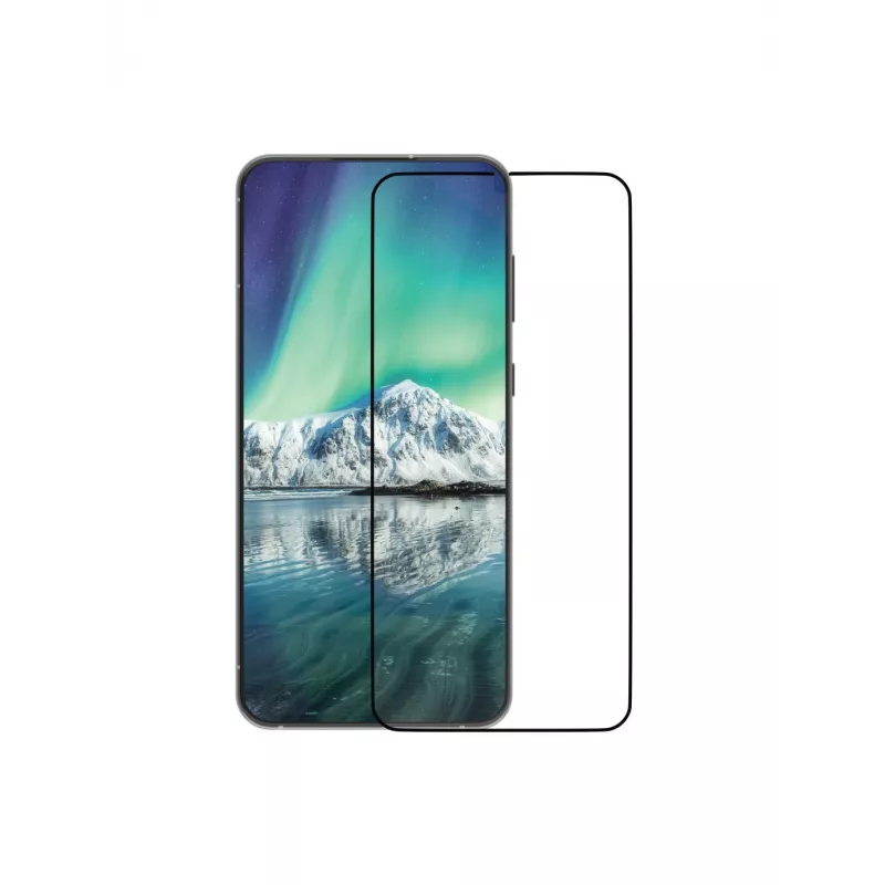 dbramante1928 eco-shield - Galaxy S24+ - musta äärega karastatud klaasist ekraanikaitse