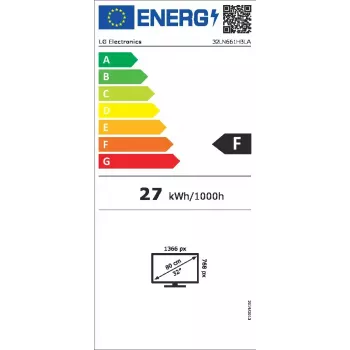 LG 32LN661HBLA 81,3 cm (32 tolli) HD nutiteleviisor must 10 W