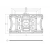 Multibrackets M VESA üliõhuke kallutamis- ja pööramisalus HD, 52 kg, 101,6 cm (40 tolli), 2,16 m (85 tolli), 100 x 100 mm, 400 x 400 mm, 0 - 7°