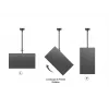 Multibrackets M Public Ceilingmount Medium Single 3000, 30 kg, 81.3 cm (32 tolli), 139.7 cm (55 tolli), 200 x 100 mm, 400 x 400 mm, 860 - 3130 mm