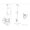 Multibrackets M Public Ceilingmount Medium Single 3000, 30 kg, 81.3 cm (32 tolli), 139.7 cm (55 tolli), 200 x 100 mm, 400 x 400 mm, 860 - 3130 mm
