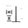 Multibrackets Display Stand M 180 Single Must põrandaalusega