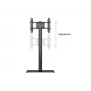 Multibrackets Display Stand M 180 Single Must põrandaalusega