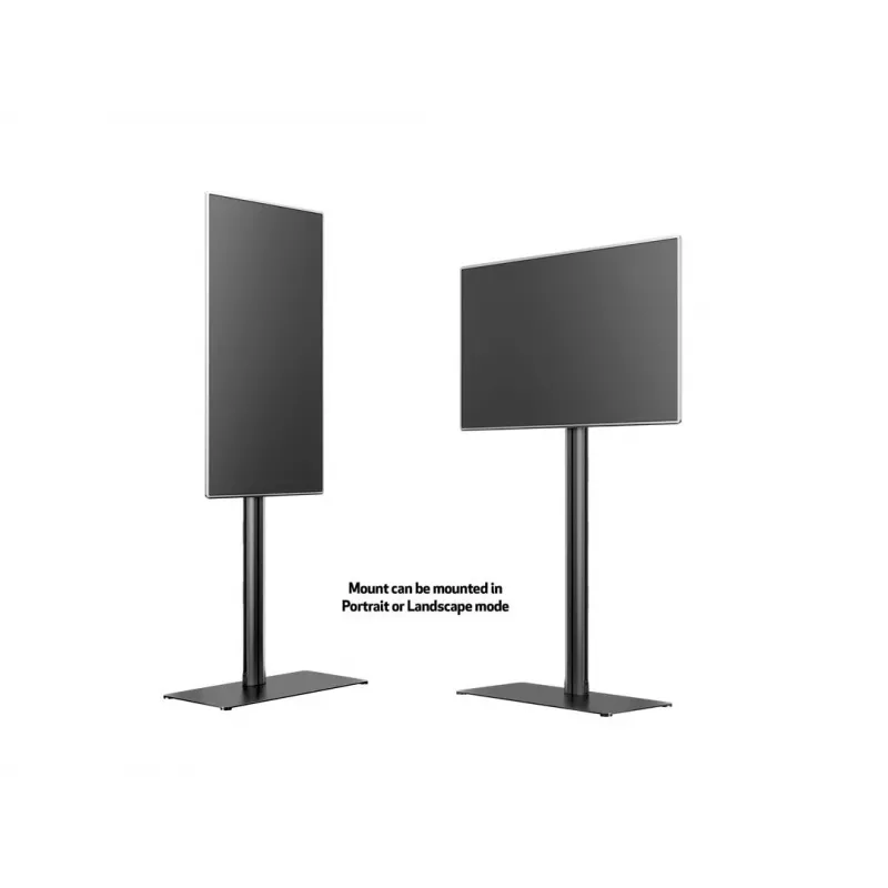 Multibrackets Display Stand M 180 Single Must põrandaalusega