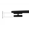 Multibrackets Display Stand M 180 Single Must põrandaalusega