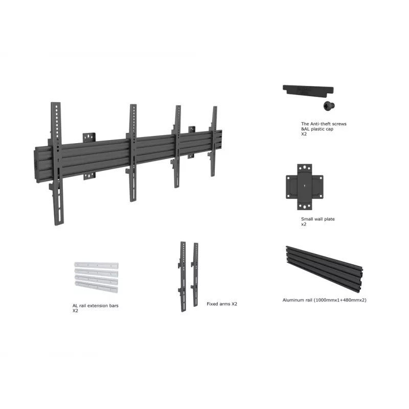 Multibrackets M Wallmount Pro MBW2U fikseeritud must