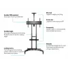 Multibrackets M Public Floorstand Basic 180 koos riiuli ja kaamerahoidikuga