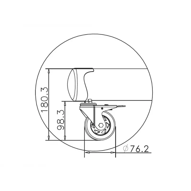Multibrackets M Public Floorstand Basic 180 koos riiuli ja kaamerahoidikuga