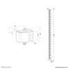 Kaabli selja korrastaja Neomounts ADS06-130WH kruvikinnitusega, valge, 130 mm