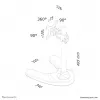 Neomounts FPMA-D700 monitorialus 10-30 tolli, vabalt seisev, 10 kg, 25,4 cm (10 tolli), 76,2 cm (30 tolli), 100 x 100 mm, Must