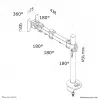 Neomounts FPMA-D960G Monitori käepide 10-30 tolli