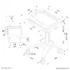 Multimeediakäru Neomounts MED-M200 Alumiinium Valge 1080 mm