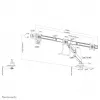 Lauamonitori käepide Neomounts NM-D775DX3Valge