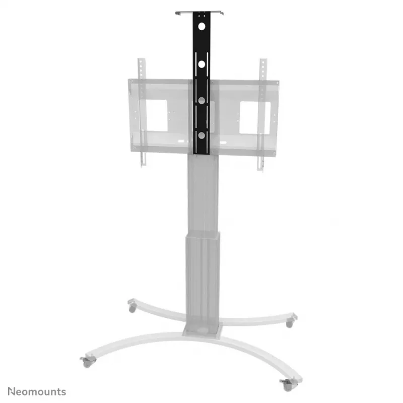 Riiulikinnitus Neomounts PLASMA-M2500CAMSHLF2 — šassii-tüüpi riiul kaameratele, 1 ekraanile, max 6 kg, toetab kuni 86 tolli, 247×116×803 mm, must