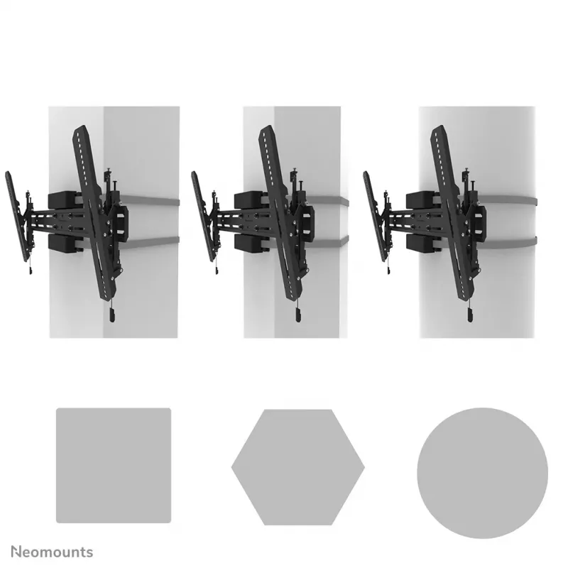 Neomounts WL35S-910BL16 TV-postikinnitus 40-75 tolli - kallutatav - lukustatav - läbimõõt 25-100 cm