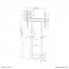 Neomounts mootoriga seinakinnitus WL55-875WH1 110 kg 55-100 tolli