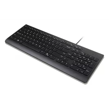 Lenovo 4Y41R64672 klaviatuur Kodu/Kontor USB USA inglise must täissuuruses juhtmega 105 klahvi