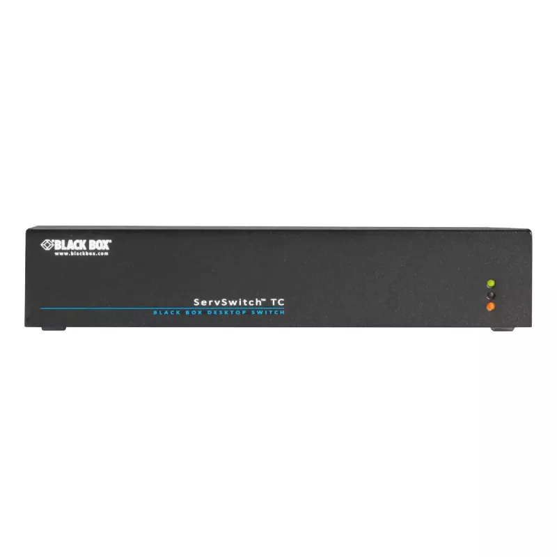 KVM-lüliti Must Box ACX1004A-HID2 USB-klaviatuuri ja hiirega must